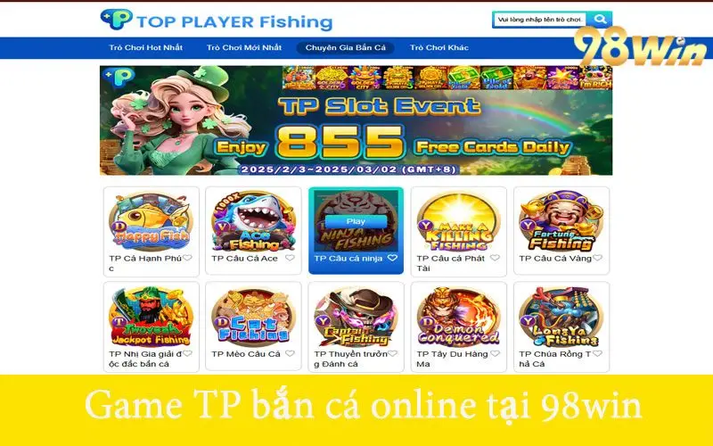 Game TP bắn cá online tại 98win